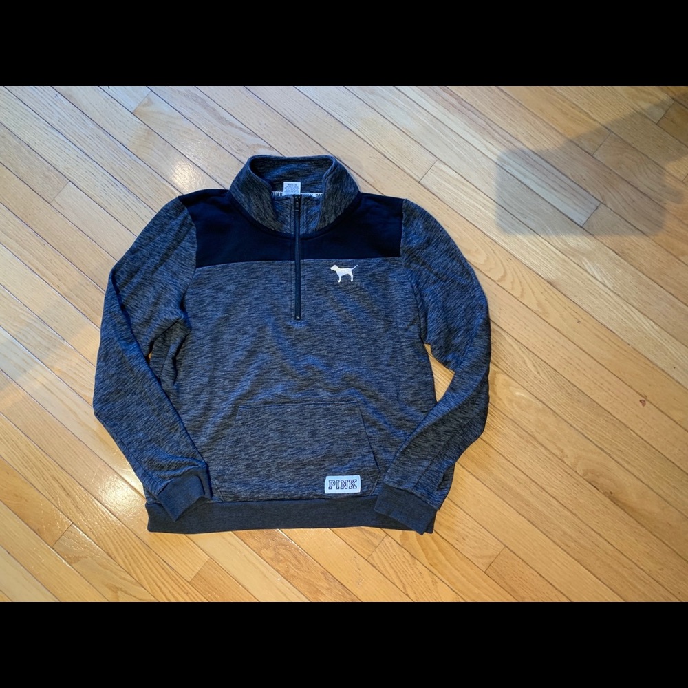 Pink quarter zip